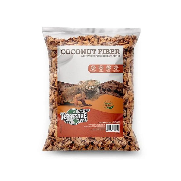 Substrato Chips de Fibra Coco (3 Litros) | Terrestre Pets
