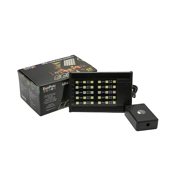Mini Luminária De Led p/ Répteis; Anfíbios; Aracnídeos - 6w | ExoPets