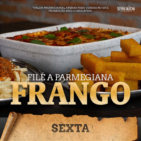 Filé a parmegiana de frango - Sexta