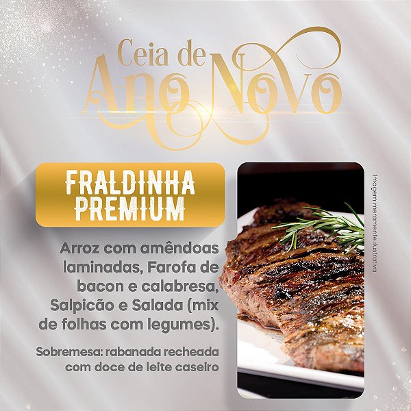 ANO NOVO - FRALDINHA PREMIUM (6 PESSOAS)