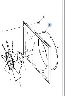 DEFLETOR AR SAIA RADIADOR K113/K124 481302 SEMI NOVO