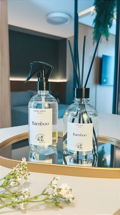 Kit Home Spray e Difusor de Bamboo - 250ml cada - Casinha Aromas
