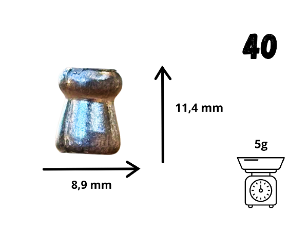 Balote Diabolô Cal.40 (10un)