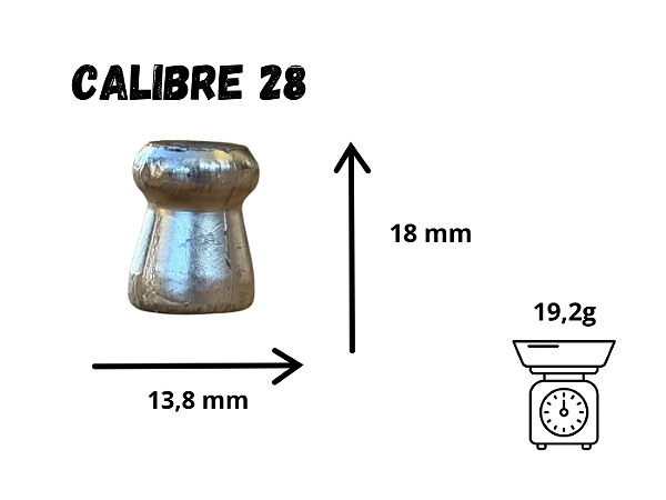 Balote Diabolô Cal.28 (10un)