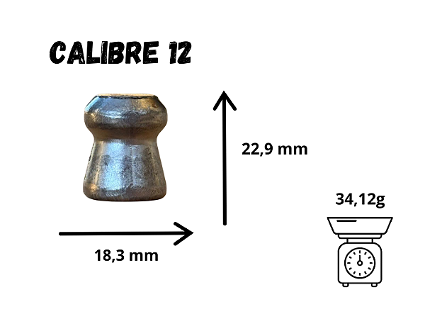 Balote Diabolô Cal.12 (10un)
