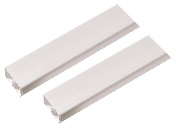 CANALETA BRANCA 20X10X2.000MM EM PVC C/DIVISAO C/ADESIVO - PEZZI