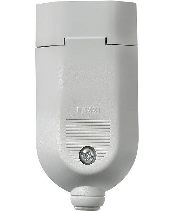 PLUGUE FEMEA MODELLO (2P+T) 10A 250V~ CINZA