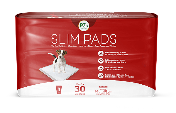 TAPETE HIGIÊNICO PETMAIS SLIM PADS BABY 30UN