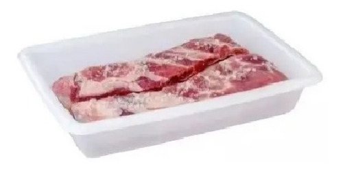 Caixa Plástica Branca Para Açogue S/ Tampa Plasvale 7 Lts.