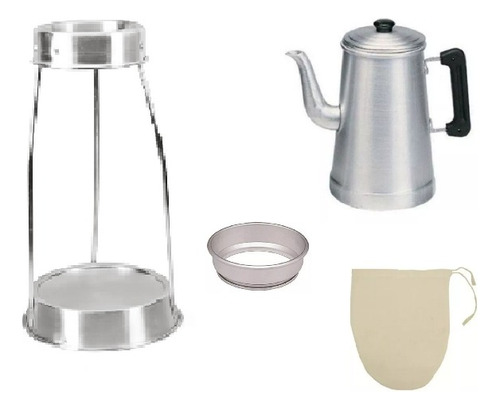 Kit Café 5 Lts Tripe+coador+cafeteira+aro
