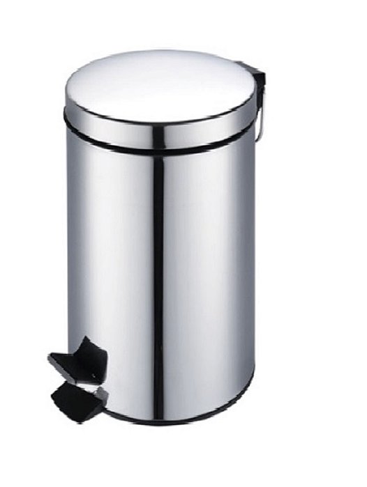 Lixeira Redonda Aço Inox 20 litros