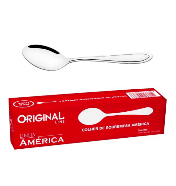 Colher De Sobremesa Dz Aço Inox