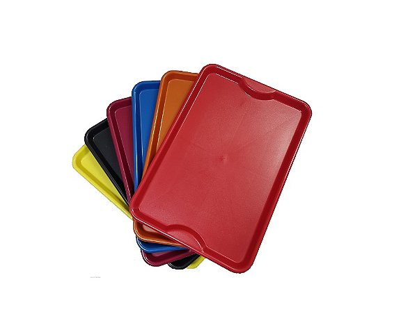 Kit Bandeja Plástica Para Festas C/ 10 Pçs Sortidas 48x33