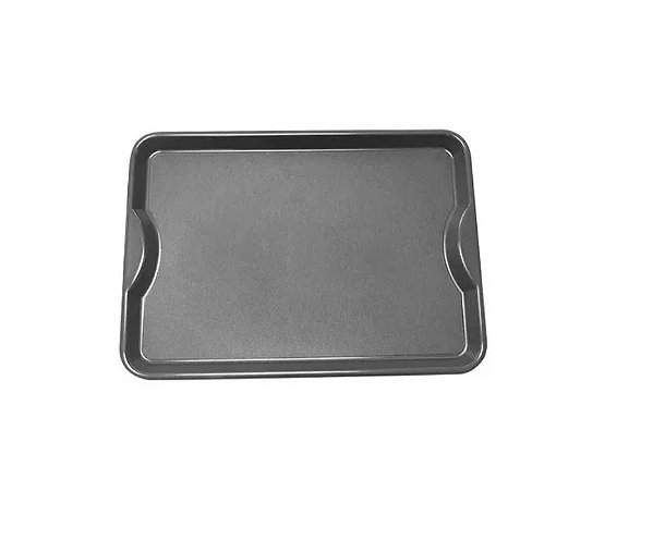 Kit Bandeja Plástica Para Festas C/ 10 Pçs Pretas 48x33