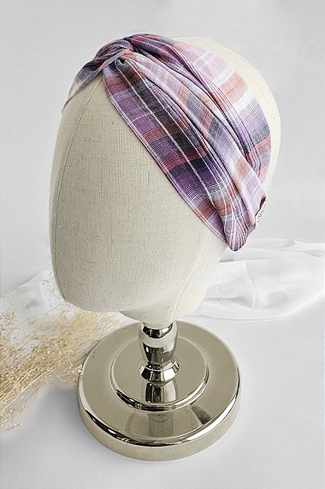 Faixa Turbante Xadrez