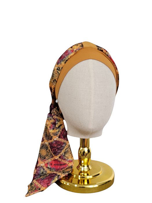 Turbante Aatma Damasco UV 50+ com Lenço Elos