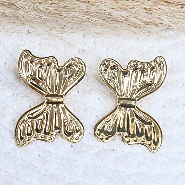 BRINCO CHAPA TRABALHADA BORBOLETA