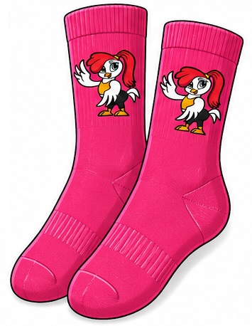 Meia Feminina Rosa