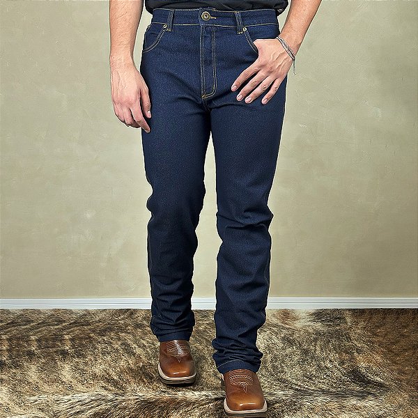 Calça Jeans Masculina Country Cowboy Rodeio Larga Pura Raça