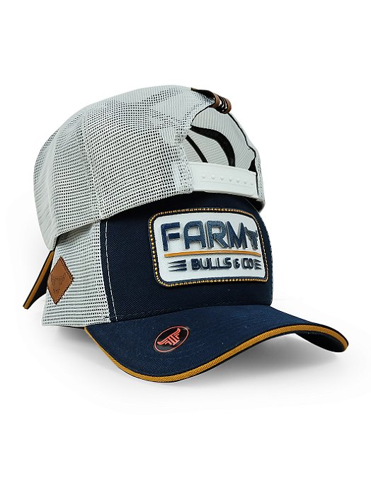 Boné Agro Sertanejo Cowboy Aba Curva Torta Telinha Farm Bull
