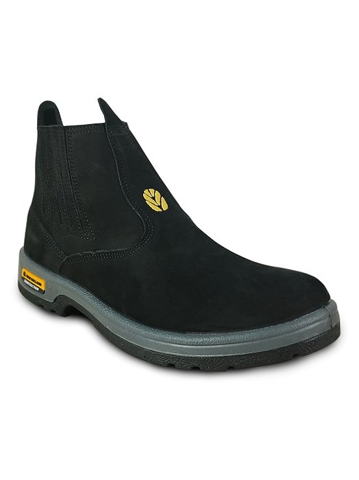 Botina Bico Redondo Couro Coutry Cowboy Agro New Holland