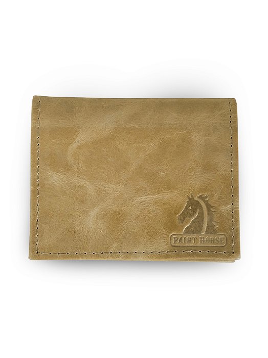 Carteira Couro Legítimo Masculina Country Slim Paint Horse