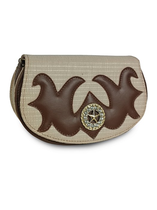 Bolsa Feminina Country Meia Lua Pequena Ana Castela Rodeio