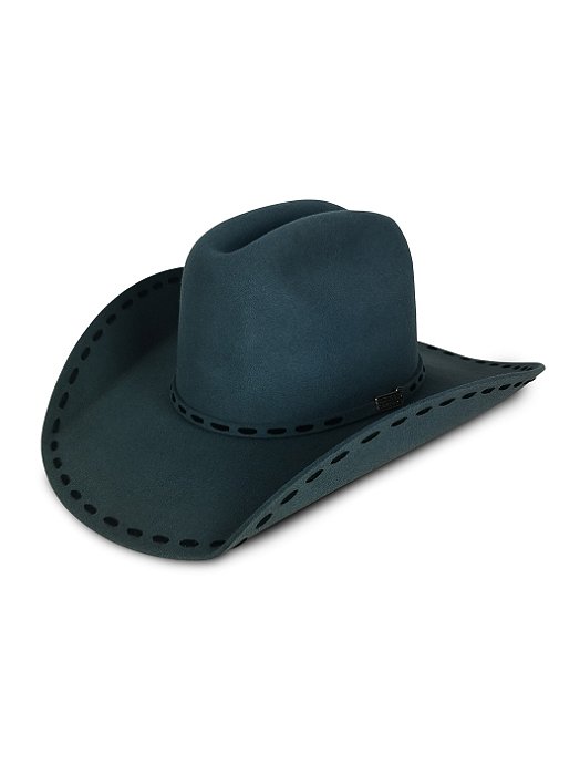 Chapéu Feminino Aba 10 Fita Lã Feltro Rodeio Cowboy Eldorado