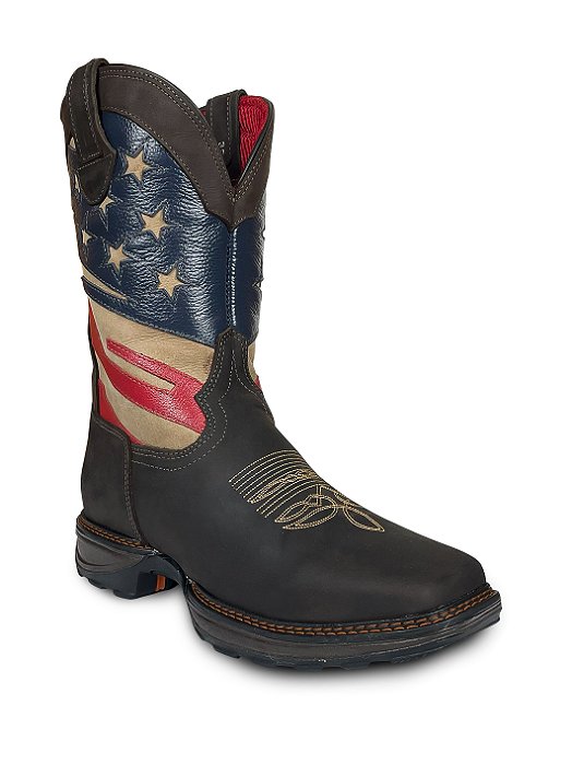 Bota Texana Masculina Couro Cano Longo Jump Top Texas Stars