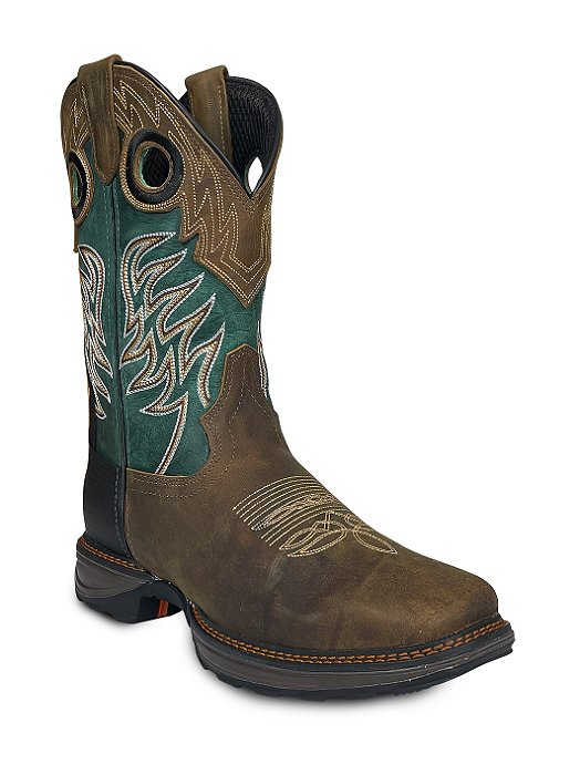 Bota Country Texana Masculina Bico Quadrado Solado Jump Top
