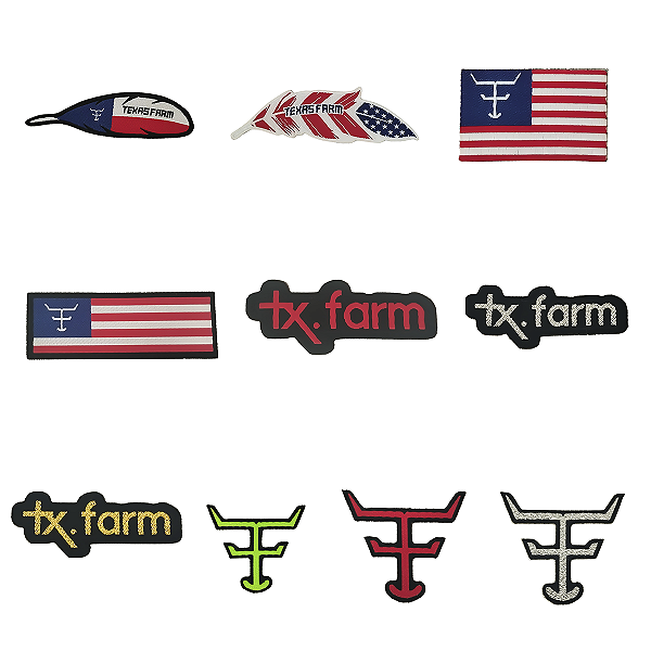 Adesivo Country para Chapéu Rodeio Garrafa Agro Texas Farm