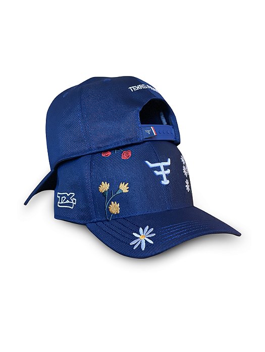Boné Country Feminino Original Aba Curva Florido Texas Farm