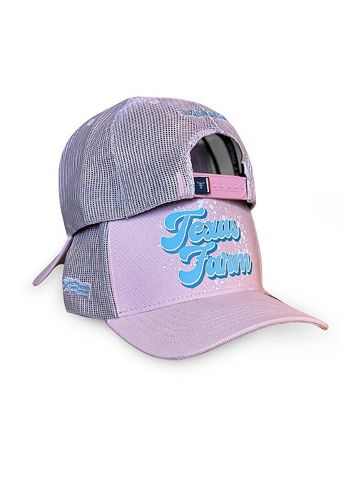 Boné Country Feminino Original Aba Curva Rosas Texas Farm