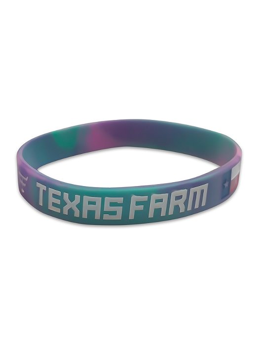 Pulseira Country Texas Farm Silicone Original Colorida