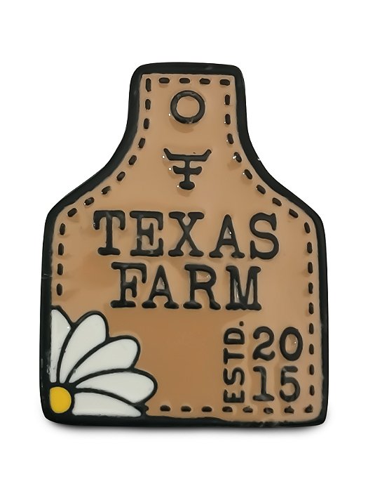 Botton Broche Aplique Country Texas Farm Cowboy Boné Chapéu