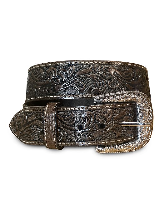 Cinto Country Cowboy Texano Marrom Claro Escuro Floral Agro