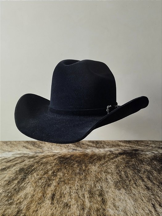 Chapéu Country Aba 10 Aveludado Unissex Americado Rodeio