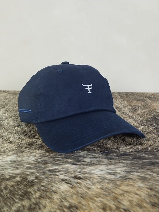 Boné Country Texas Farm Original Dad Hat Aba Curva Azul