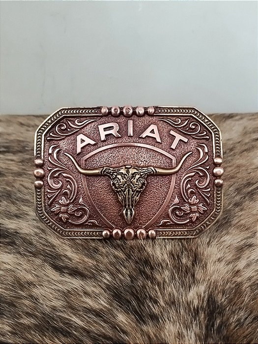 Fivela Ariat Country 11cm Western Premium Rodeio Bronze