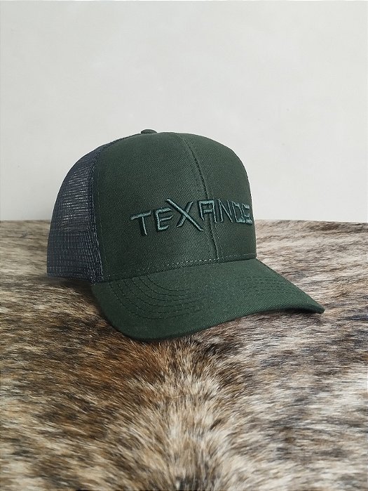 Boné Country Redinha Aba Curva Texanos Americano Farm Verde