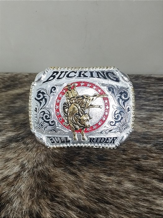 Fivela Cromada Bucking Bull Rider Master Country Cowboy