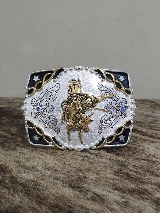 Fivela Country Master Western Bull Rider Quadrada Cowboy