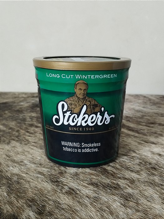 Fumo De Mascar Pote 340g Wintergreen Stokers