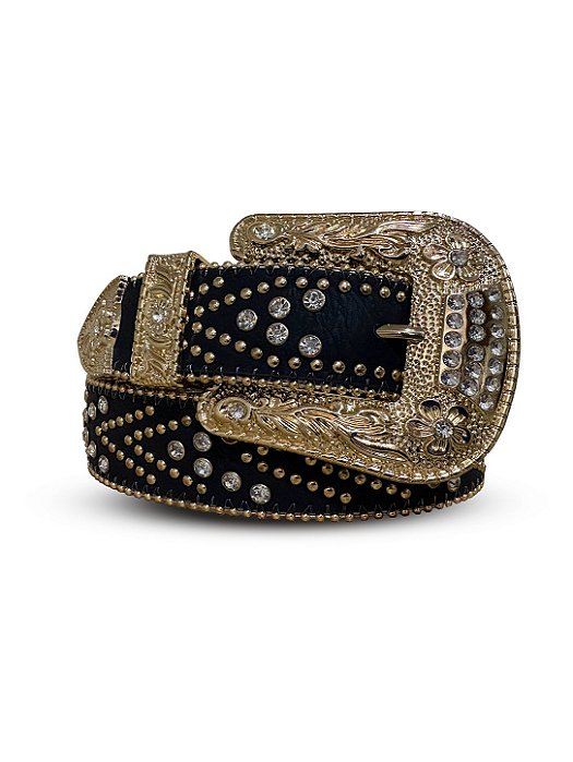 Cinto Feminino Country Brilho Strass Rodeio Resistente