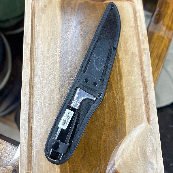 Faca Inox Ginete Cabo Chifre Sextavado