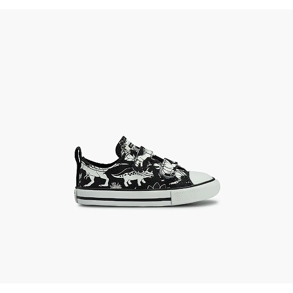 TENIS ALL STAR 2V DINOSSAUROS PRETO