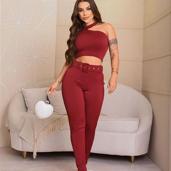 Conjunto jade rosa seco  tamanho M