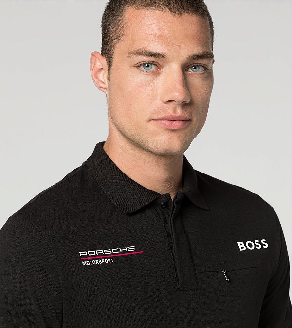 Camisa Polo Preta Motorsport