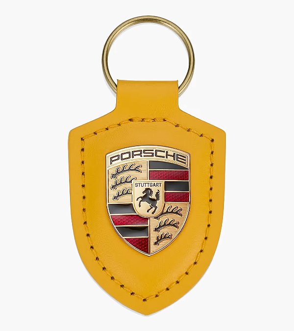 Chaveiro Amarelo com Brasão — Porsche AHEAD