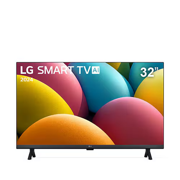 Smart TV 32 LG HD Processador a5 Ger6 AI Alexa integrado LG Channels webOS 23 - 32LR600B